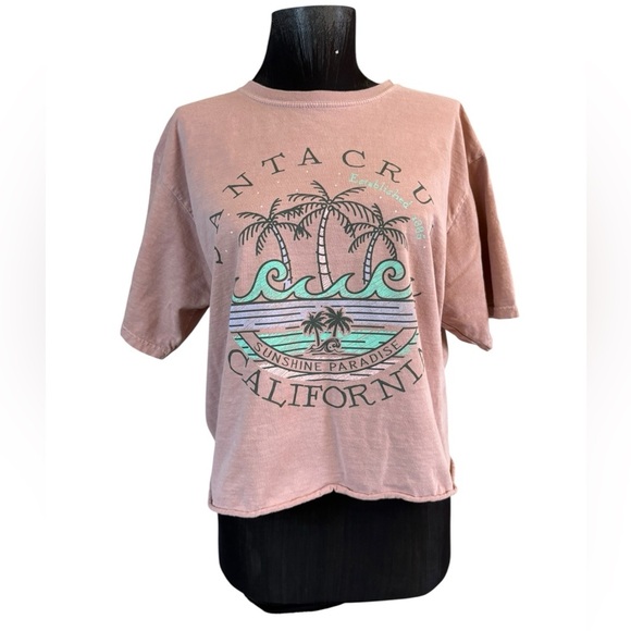 Santa Cruz Skateboards California Tee in Peach Pink - Picture 5 of 16